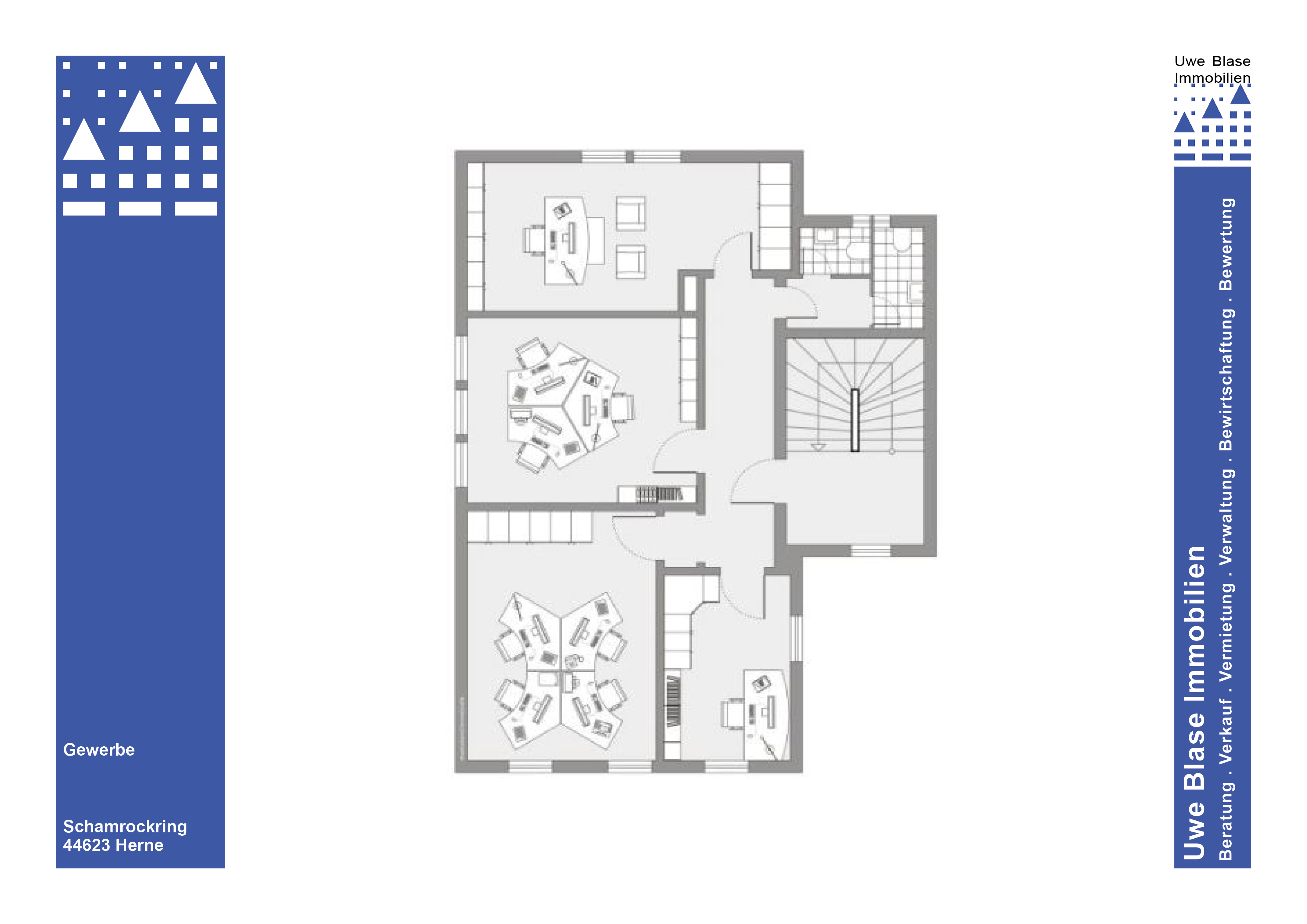Haus 10: Büroflächen mit Lagerräumen im Keller