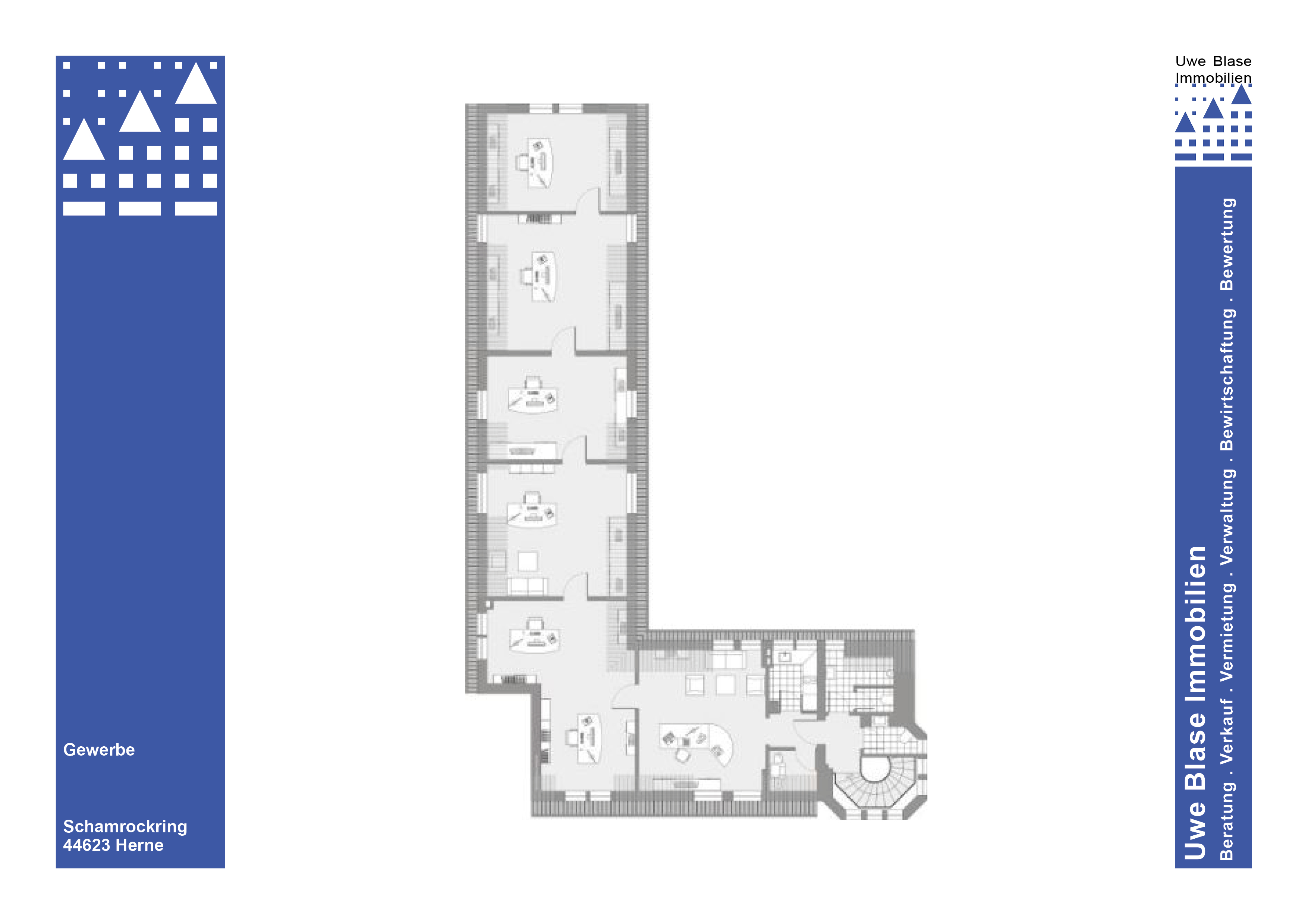 Haus 11: Büroflächen mit Lagerräumen im Keller