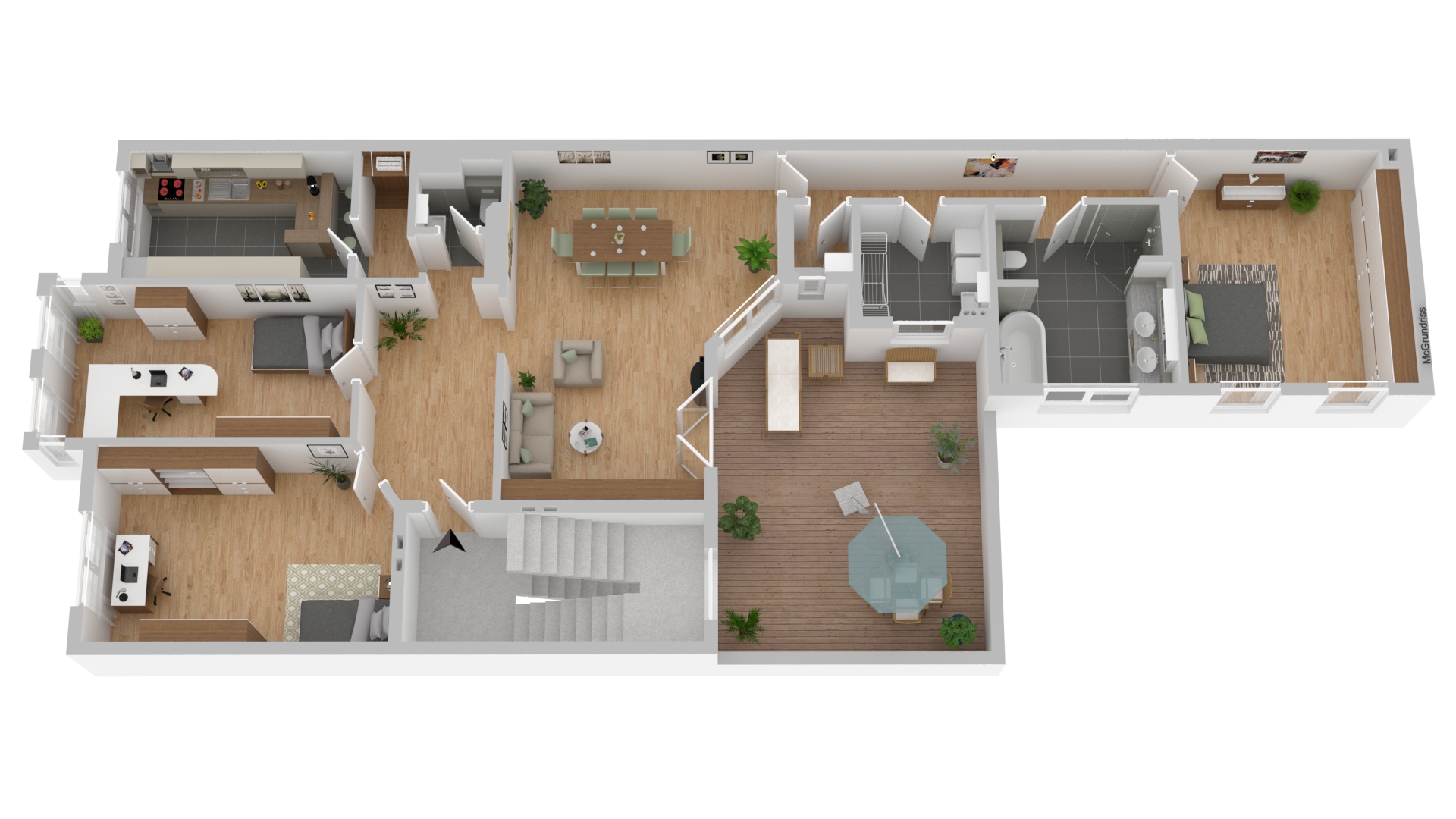 Exklusives Wohnen im Stadtzentrum! Komfortable Altbauwohnung mit Stuck, hohen Decken und Terrasse!