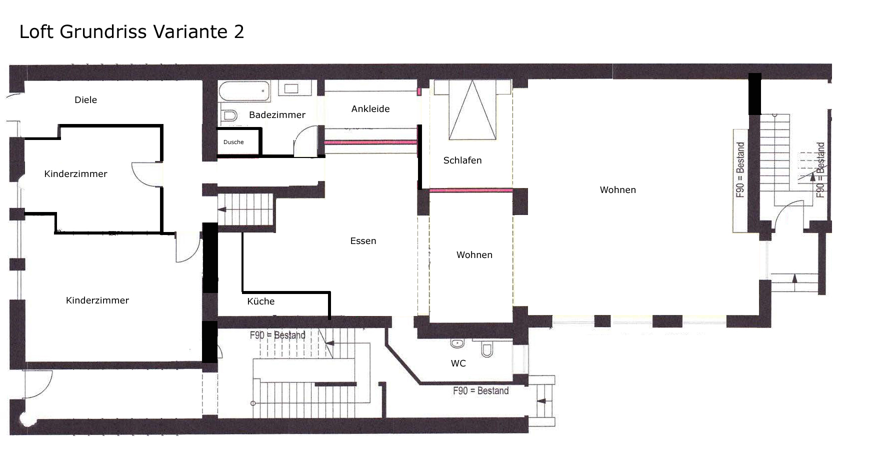 MUST-HAVE für Individualisten: 200 m² LOFT zzgl. 2 Whg./Einfamilienhaus mit weitläufigem Grundstück