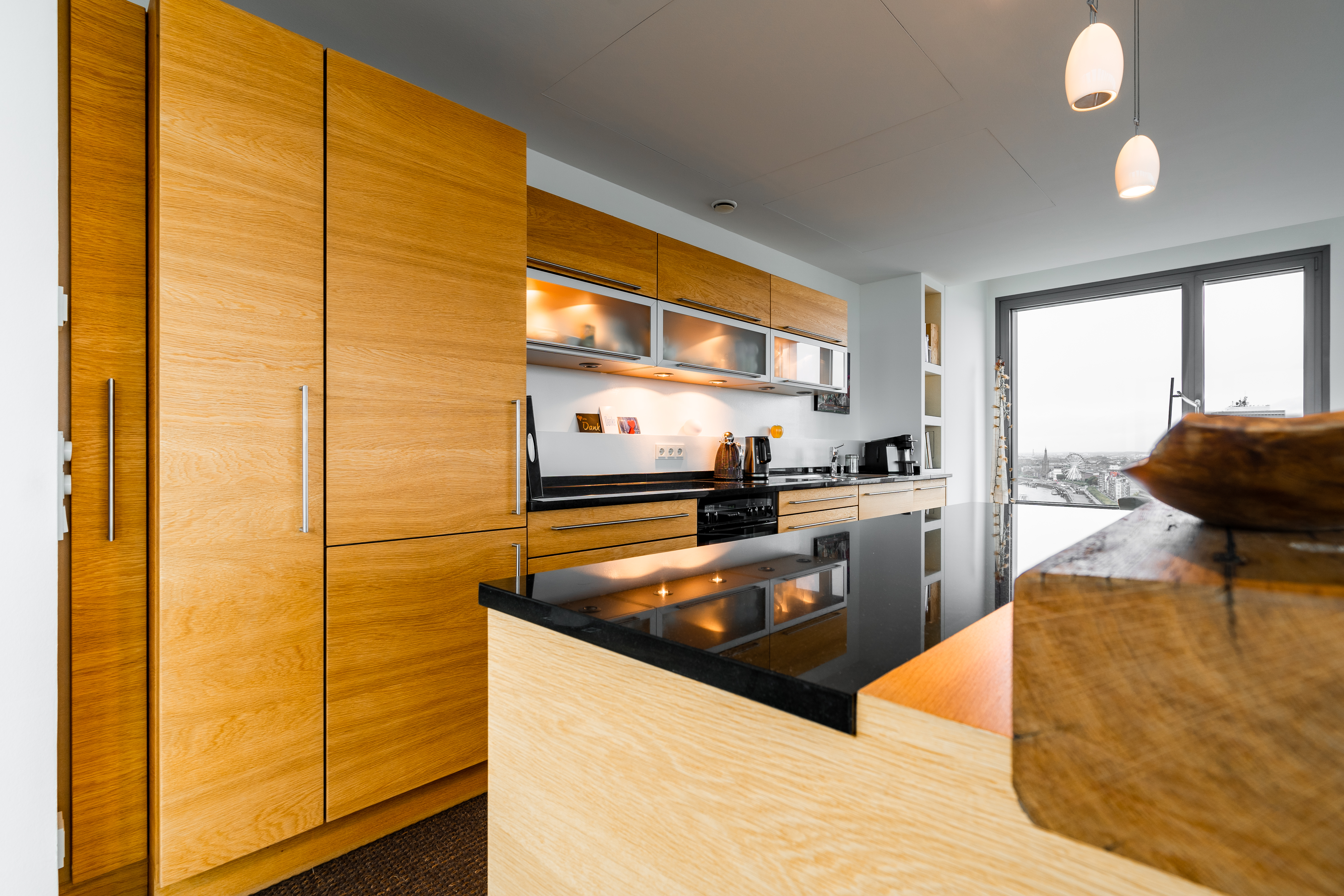 Mittendrin aber dennoch über den Dingen wohnen: Einzigartige Panoramawohnung im Portobellohaus
