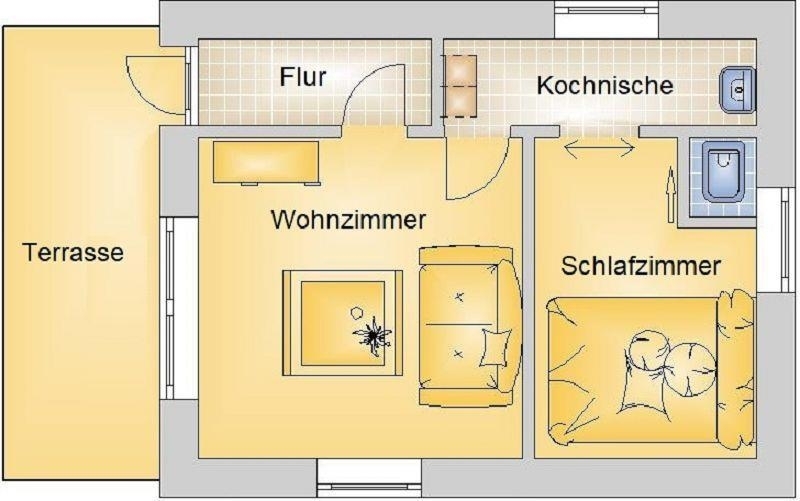 Bungalow in toller Bungalowsiedlung nähe des Körbaer Sees