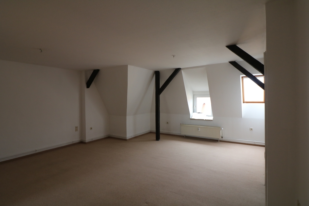 große Zweiraumwohnung im Dachgeschoss in Hainnähe