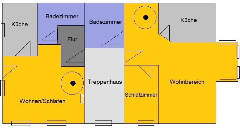 Als Kapitalanlage -
vermietete 3 Raumwohnung über zwei Etagen in Märkisch Buchholz