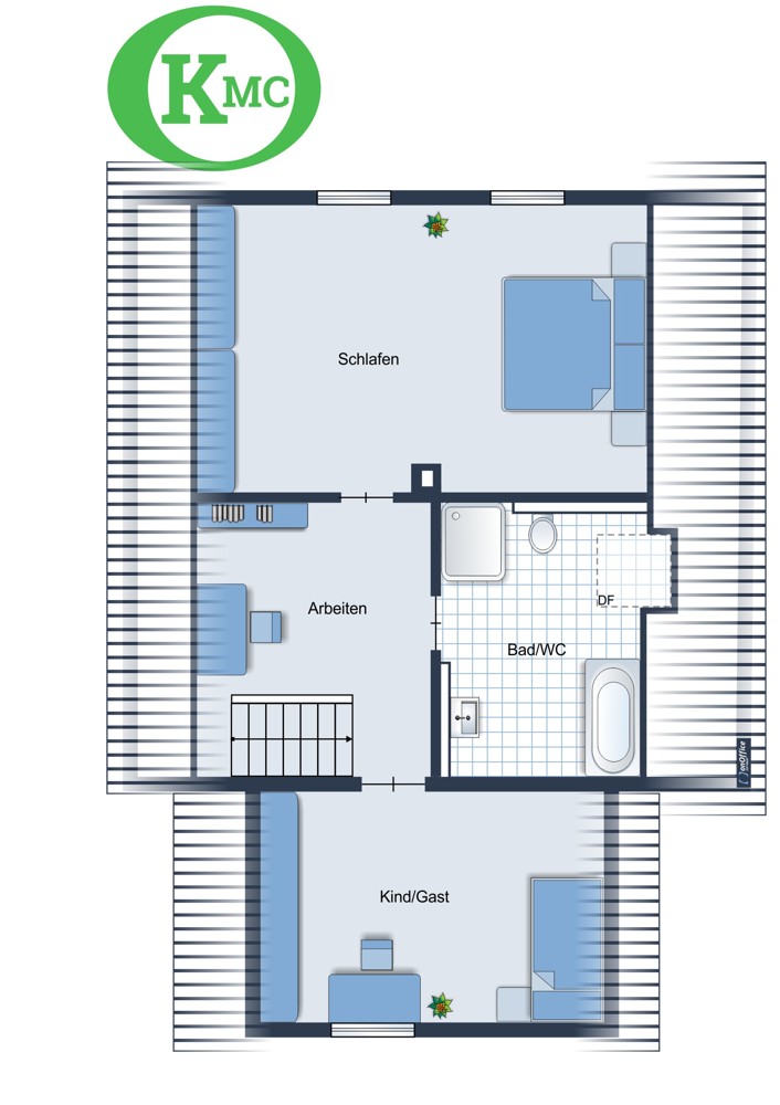 Kleines modernes Einfamilienhaus in ruhiger Zentrumslage von Enger mit einem Bauplatz
