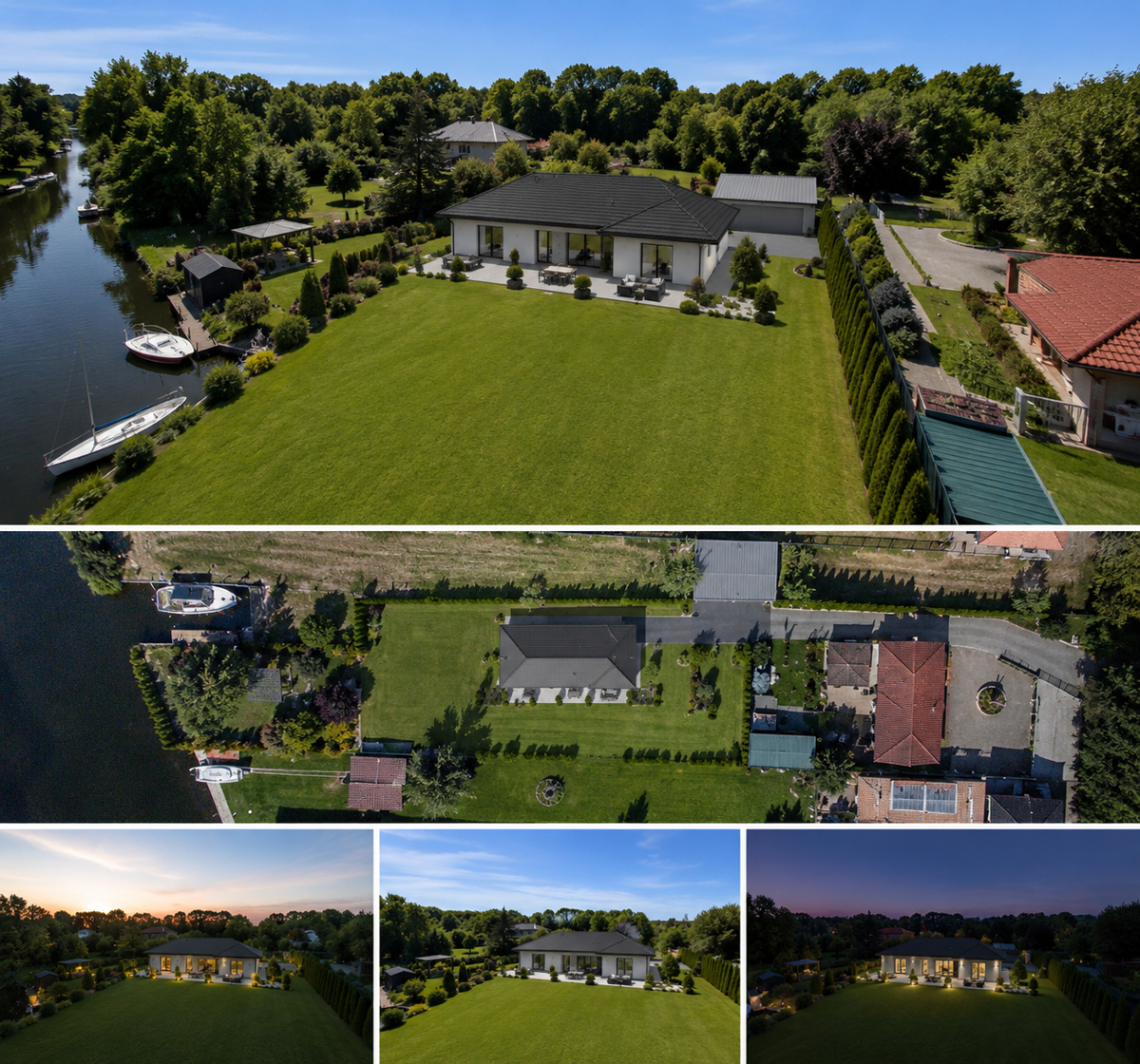 WASSERGRUNDSTÜCK – Einfamilienhaus mit Pool inkl. Baugenehmigung für einen Bungalow