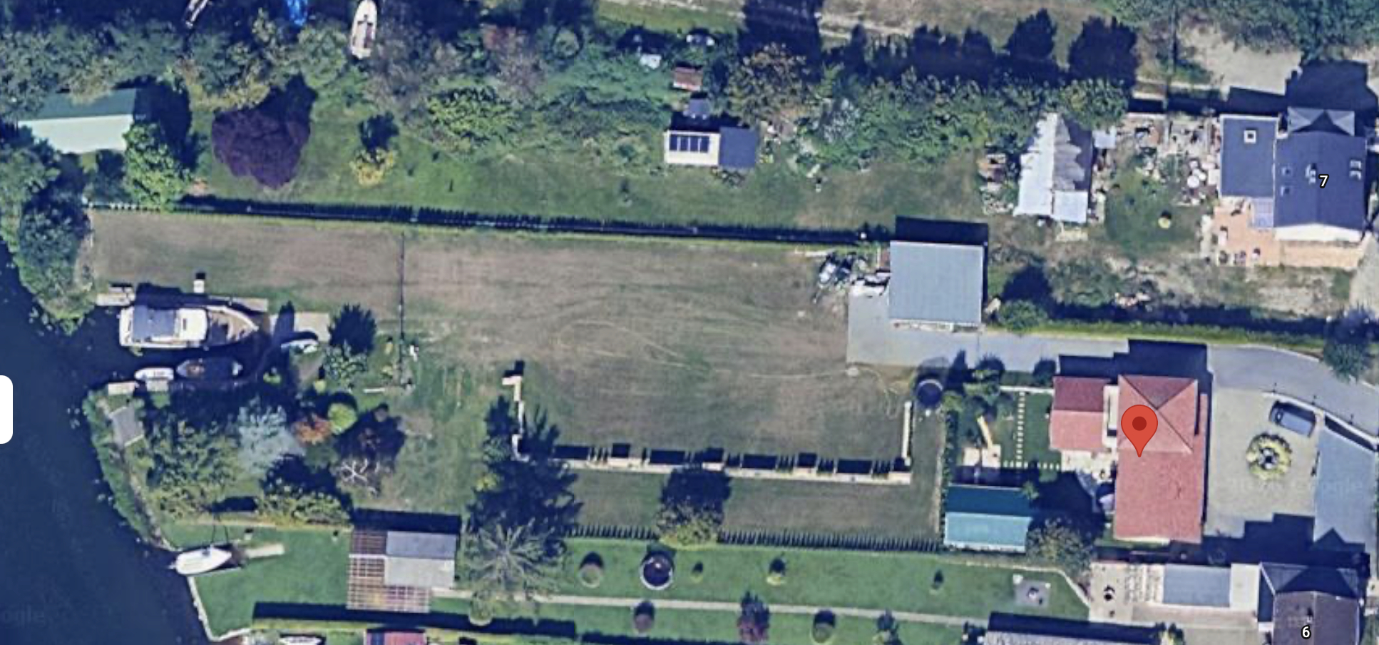 WASSERGRUNDSTÜCK – Wohnbaugrundstück inkl. Baugenehmigung für einen Bungalow