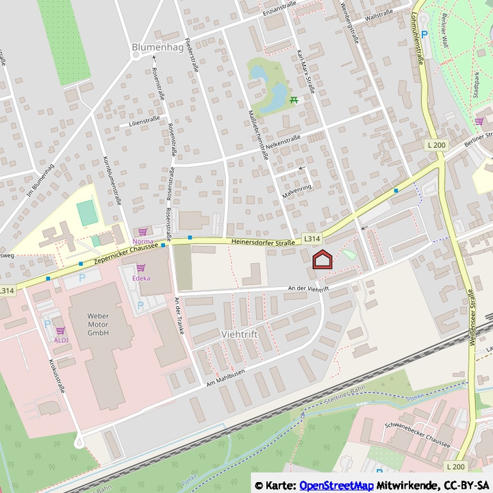 PROVISIONSFREI | Etagenwohnung über 45qm mit großer Wohnküche und Kammer in Bernau